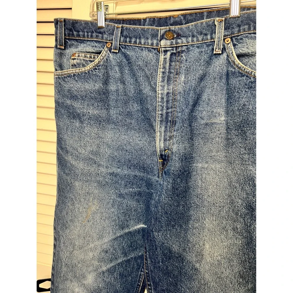 RARE Levi's 517 Saddleman Boot Cut Orange Tab W42 L32 Vintage Made in USA